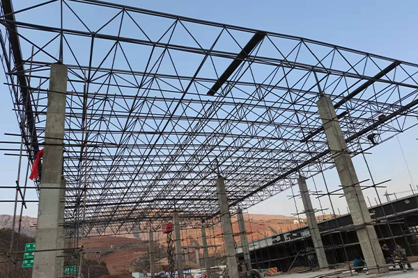 日照钢结构网架图片